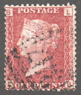 Great Britain Scott 33 Used Plate 165 - LB - Click Image to Close